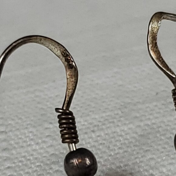 Adorable Tiny Dainty Dangle Little Angel Cherubim Silver 925 Earrings - Picture 3 of 7